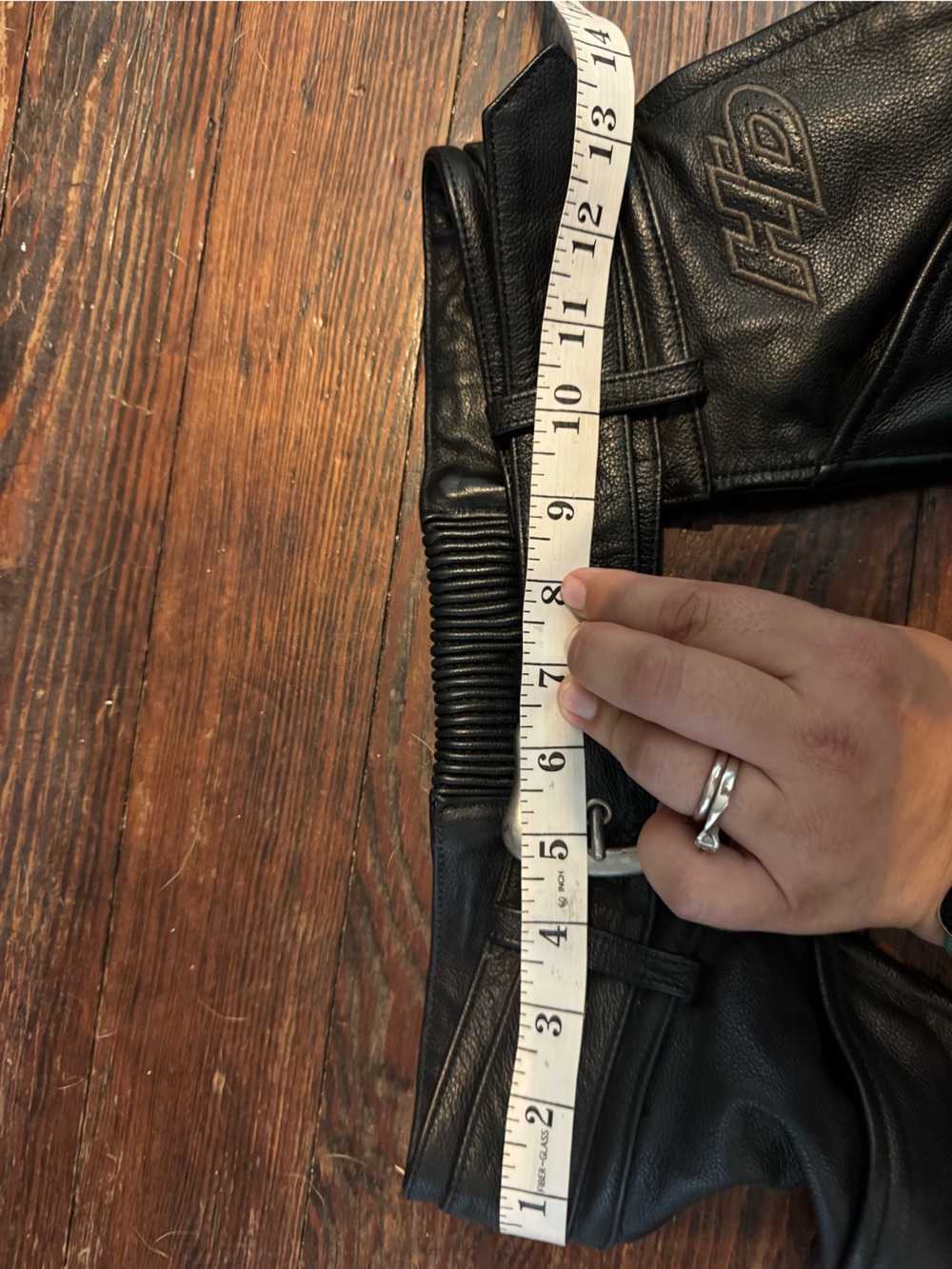 Harley-Davidson Black Leather Riding Jacket Panel - Picture 13 of 16